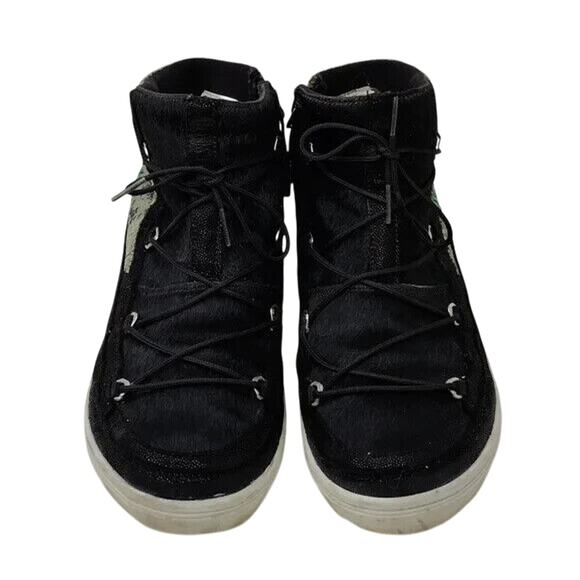 vintage y2k Black Moon Lace Up Winter Boot Size 9.5 - Picture 2 of 7